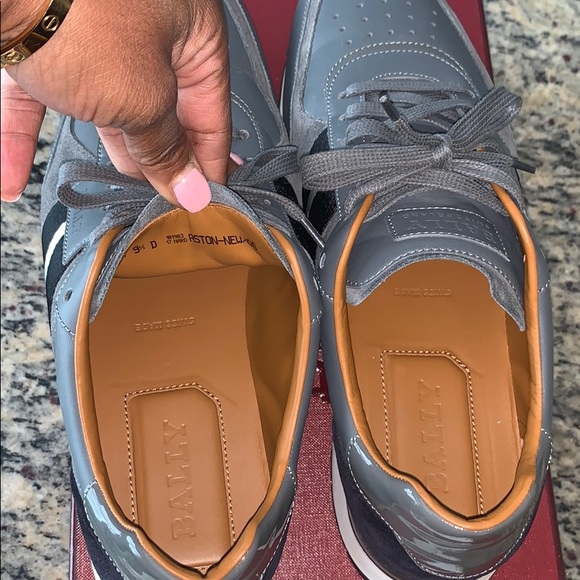 **SOLD** Bally Leather Aston Men’s Sneakers US 9.5 - Picture 6 of 8